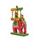 Wooden Kondapalli Maharaja Ambari Elephant Indian Handpainted Golu Decoration Showpiece for Home Living Room Shelf Display Table Decor Gifting Item Golu Dolls